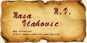 Maša Vlahović vizit kartica